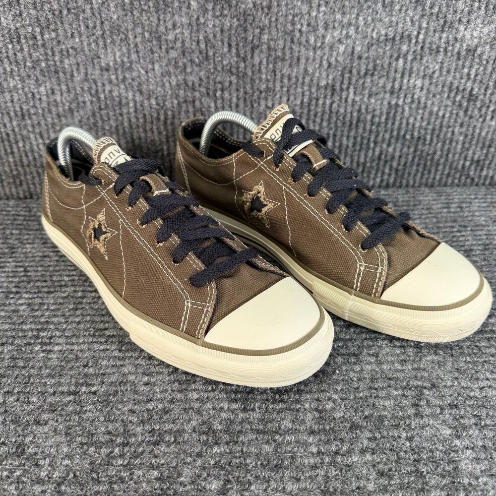 Converse One Star Brown Taupe Low Top Sneakers Mens 9 EU 42.5 Skate Shoes